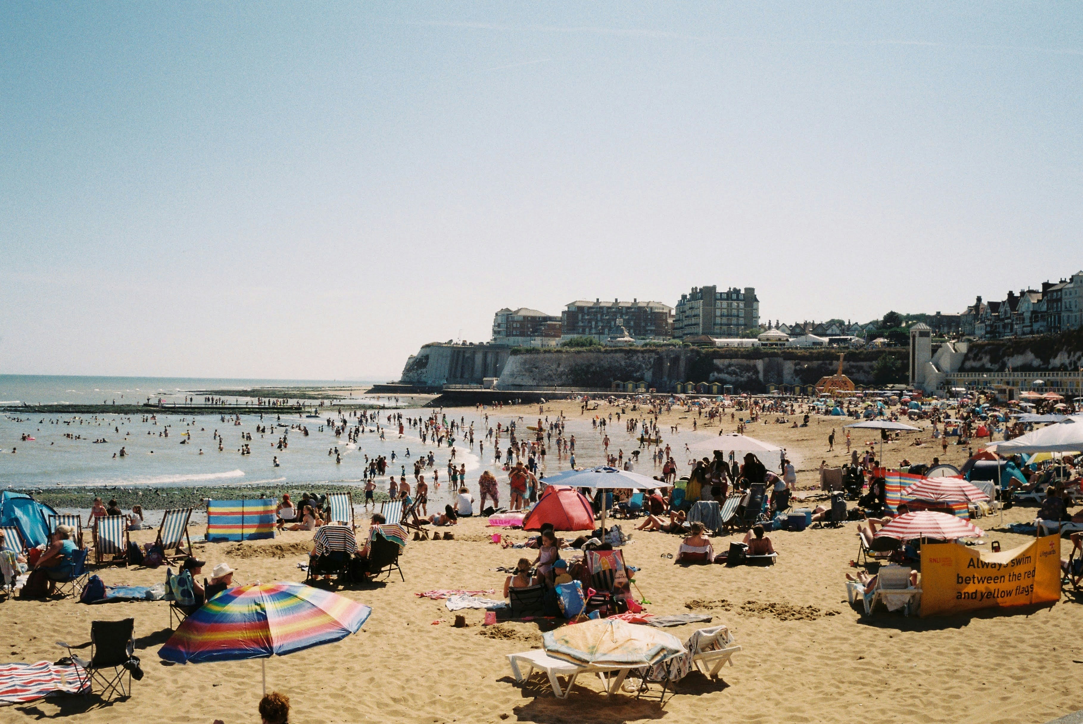 A British beach scene